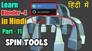 Learn Blender 4 .0 in Hindi - Blender Spin Tool- [part-11]