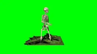 Skeleton Rising From Grave || Skeleton Green Screen || JR Green Screen
