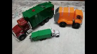 Oyuncak Çöp Kamyonu Bruder Mack.. Çöpler toplanıyor..