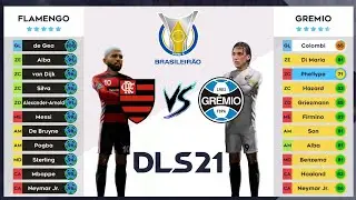 Dream League Soccer 2021 : Flamengo X Grêmio - Campeonato Brasileiro Rodada 22