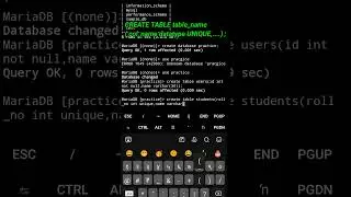 28. Unique contraint |  Constraints in mysql |  by therockshivam #mysql #databasetutorial