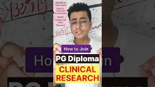 PG Diploma in Clinical Research Most Demanding Course🎯 #pgdm #clinicalresearch #career #shorts