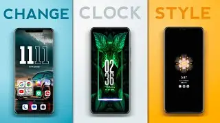 screen par time kaise lagaye | how to change lock screen clock format/time style kaise change kare