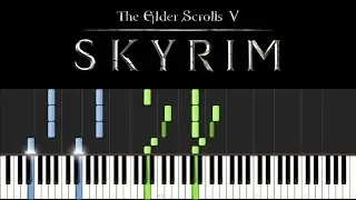 Skyrim (Piano Tutorial + sheets) - Main theme: Dragonborn