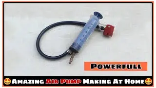 How To Make Mini Air Pump Using Syringe || Diy Air Pump || PVC Mini Air Pump #buisness #earnmoney