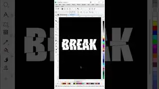 🔥 Broken Text Effect in CorelDRAW | Easy Typography Trick! 💥 