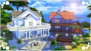 OPPOSITE FLOATING HOUSES 💙 - REBUILDING WINDENBURG | The Sims 4 | Speed Build