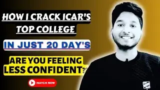 How I Cracked ICAR In Just 20 Days||Full 20 Days Strategy For CUET[ICAR-UG] 2023 Aspirants