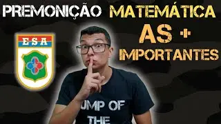 REVISÃO MATEMÁTICA PARA ESA 2024 ! SIMULADO PREMONIÇÃO DE MATEMÁTICA