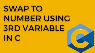 swap to number using 3rd variable in c ||  swap number in c|| #vkcoding#CINVKCODING#video4