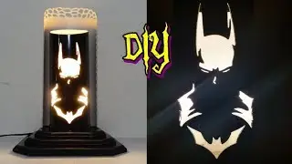 Aprenda fazer uma luminária de pvc Batman