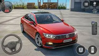 Modified Red Passat Driving Simulator Game - Passat City Car Game - Android GamePlay