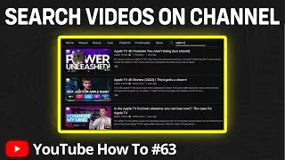 How to Search Videos On a YouTube Channel | How to Find Specific Videos