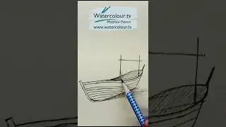 60 Second Art Lesson. Draw A Boat