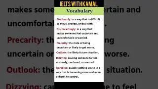 IELTS Writing and Speaking Vocabulary 