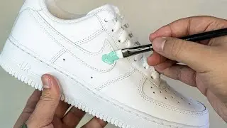 Custom Nike Air Force 1 Tiffany Drip 🖌️🎨 (Satisfying)