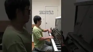 what people think is difficult on piano VS what is actually difficult