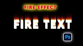 Photoshop fire effect tutorial ! Adobe Photoshop tutorial: Text on fire !