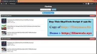 Movie Downloading SkyiTech Script v7.4 - Copy of FilmyMaza