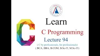 C Lecture 94  (Function Declaration and Prototype)
