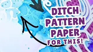 Quick & Easy One Of A Kind Mixed Media Background For A Scrapbook Layout