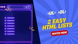 Creating Lists in HTML | Easy Tutorial for Students