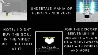 Undertale Mania Of Heroes - Sub Zero