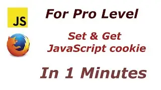 set and get cookie JavaScript in 1 minutes