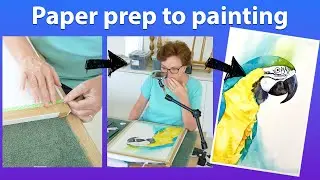 ASMR Art Creation: Soothing Watercolour Painting Process