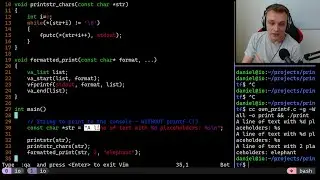 Coding Print-to-Console in C without printf