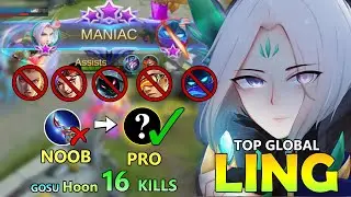 1 VS 4 MANIAC!!LING BEST BUILD 2020 - TOP GLOBAL LING BY GOSU Hoon 2020