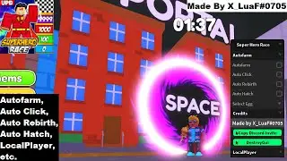 💥 Super Hero Race Clicker OP Script | Autofarm, Auto Click, Auto Rebirth, Auto Hatch, LP, etc.