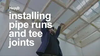 How to install pipe runs and tee joints