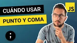 🤔 ¿CUÁNDO usar PUNTO Y COMA en JS? 🕵️ ¿Es OBLIGATORIO? 🟡 Javascript AVANZADO