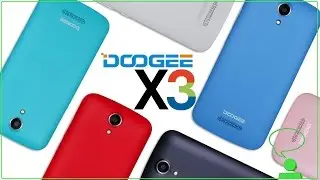 Doogee X3 распаковка. Разноцветный компактный бюджетник.