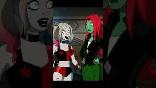 Harley Quinn and Poison ivy Kissing. 