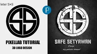 Cara membuat logo di pixellab || logo 3D