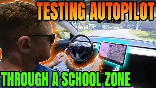 Autopilot Drives Around Kids. 100k Mile Drive!
