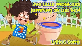 Five Little Monkeys Jumping On The Bed - Nursery Rhymes & Kids Songs - Baby Lyrics SONGS