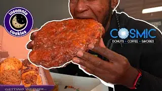 Insomnia Cookies, Pizza, Cosmic Donuts, WeVegan Eats | Treat Day #20