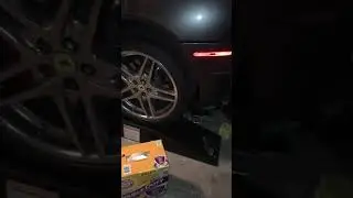 Oil change on Ferrari F430 is a messy job