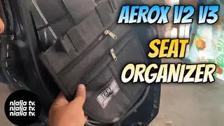 [ AEROX V2 ] SEAT ORGANIZER - LAGAYAN NG OR CR AT LISENSYA