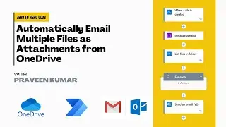 Automatically Email Multiple Files as Attachments from OneDrive Using Power Automate | Praveen