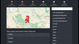 Nearby Locations - JavaScript, React.js and Google Maps