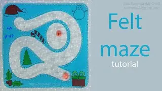 Felt Maze Quiet Book Page Tutorial