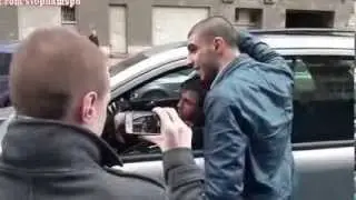 Опаздывающее хамло со стволом в СПб
