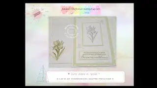 Carte de condoléance avec les sets de tampons 