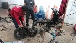 Hidupkan kembali Bangkai motor SUZUKI 125