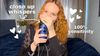 АСМР🫶🏻ОЧЕНЬ близкий ШЕПОТ с УШКА на УШКО 100% чувствительность 😴 close up whispers for sleep 