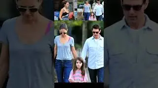 Suri Cruise in black crop top and denim overalls while stroll in New York City   .